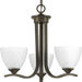 Progress P400062-020 Laird Collection Three-Light Antique Bronze Etched Glass Traditional Chandelier Light Alternate Image.jpg