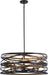 Minka-Lavery 4678-111 Vortic Flow Eight Light Pendant, Dark Bronze w/Mosaic Gold Alternate Image.jpg