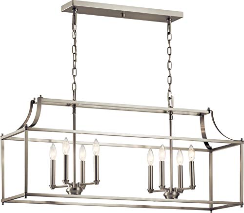 Kichler 42497NI Morrigan Eight Light Linear Chandelier, Brushed Nickel Alternate Image.jpg