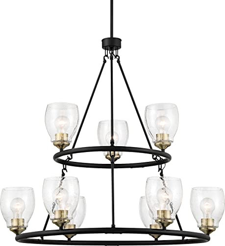 Minka-Lavery 2439-878 Winsley Nine Light Chandelier, Coal And Stained Brass Alternate Image.jpg