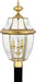 Quoizel NY9043B Newbury Three Light Outdoor Post Lantern, Polished Brass Alternate Image.jpg