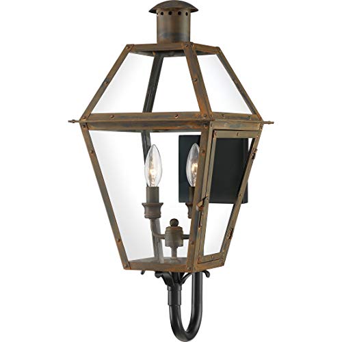 Quoizel RO8311IZ Rue De Royal Two Light Outdoor Wall Lantern, Industrial Bronze Alternate Image.jpg