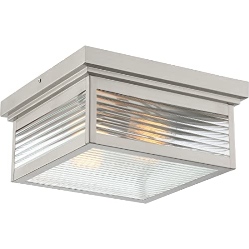 Quoizel GAR1312SS Gardner Two Light Flush Mount, Stainless Steel Alternate Image 4.jpg