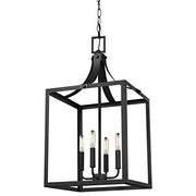 Generation Lighting 5340604-12 Labette Four Light Hall / Foyer Pendant, Black Alternate Image.jpg