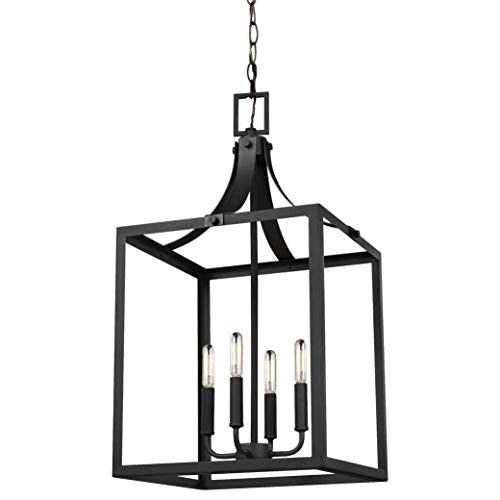 Generation Lighting 5340604-12 Labette Four Light Hall / Foyer Pendant, Black Alternate Image.jpg