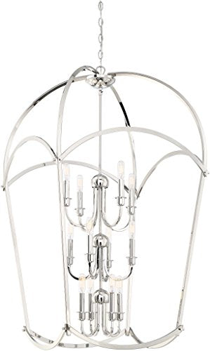Minka-Lavery 4775-613 Jupiter'S Canopy 12 Light Pendant, Polished Nickel Alternate Image.jpg