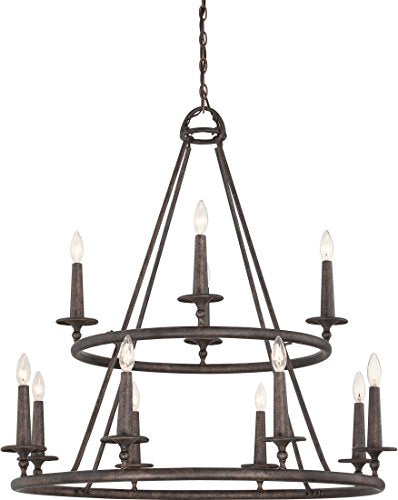 Quoizel VYR5012ML Voyager 12 Light Chandelier, Malaga Alternate Image 3.jpg