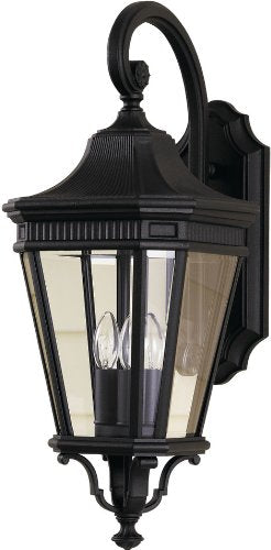 Generation Lighting OL5402BK Cotswold Lane Three Light Outdoor Fixture, Black Alternate Image.jpg