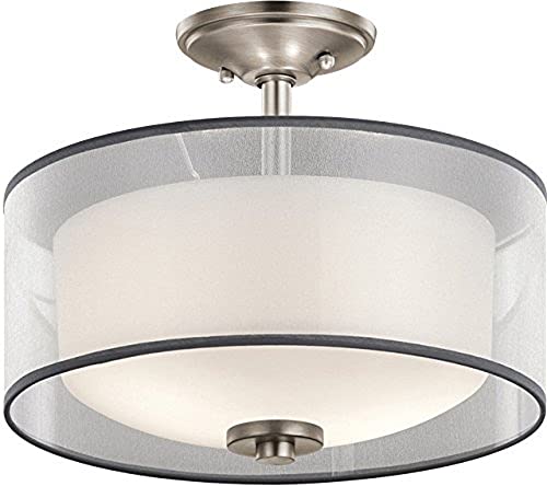 Kichler 43154AP Tallie Two Light Semi Flush Mount, Antique Pewter Alternate Image.jpg