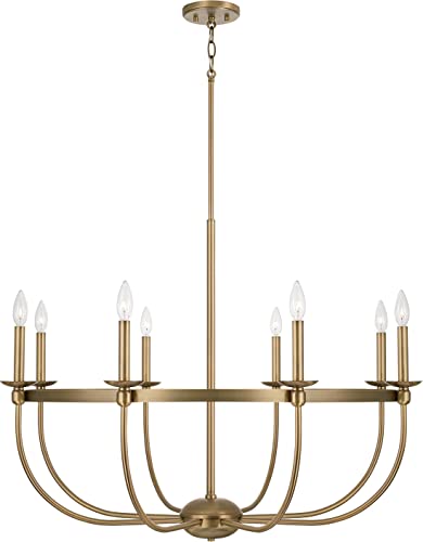 Capital Lighting 425181AD Rylann Eight Light Chandelier, Aged Brass Alternate Image 4.jpg