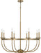 Capital Lighting 425181AD Rylann Eight Light Chandelier, Aged Brass Alternate Image 4.jpg