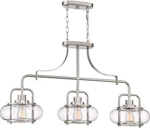 Quoizel TRG338BN Trilogy Three Light Island Chandelier, Brushed Nickel Alternate Image.jpg