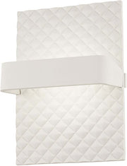 George Kovacs P1774-044B-L Quilted LED Wall Sconce, Matte White Alternate Image.jpg