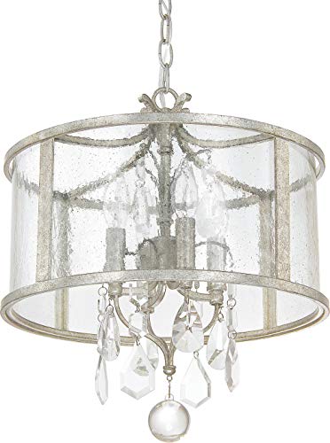 Capital Lighting 9484AS-CR Blakely Four Light Pendant, Antique Silver Alternate Image.jpg