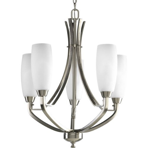 Progress P4436-09 Wisten Collection Five-Light Brushed Nickel Etched Glass Modern Chandelier Light Alternate Image.jpg