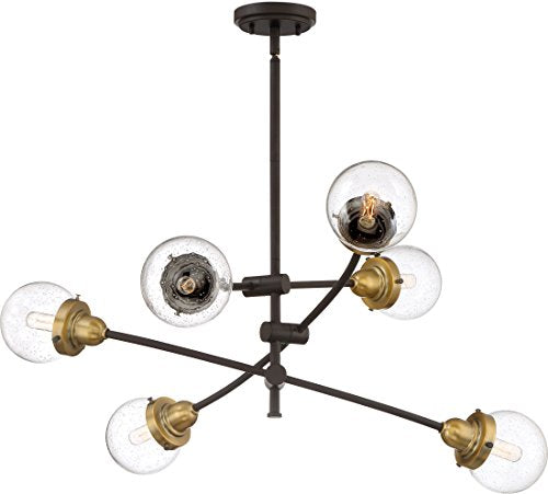 Quoizel TNC5006WT Trance Six Light Chandelier, Western Bronze Alternate Image 3.jpg