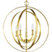 Progress P3841-12 Equinox Collection Satin Brass Five-Light Sphere Pendant Alternate Image.jpg