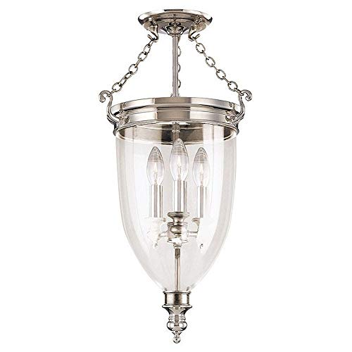 Hudson Valley 141-PN Hanover Three Light Semi Flush Mount, Polished Nickel Alternate Image.jpg