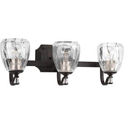 Progress P300118-020 Anjoux Collection Three-Light Antique Bronze Clear Water Glass Luxe Bath Vanity Light Alternate Image.jpg