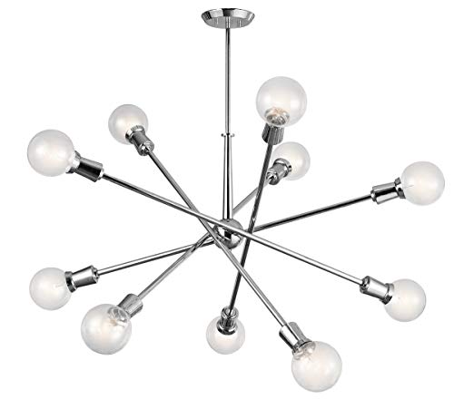 Kichler 43119CH Armstrong Ten Light Chandelier, Chrome Alternate Image.jpg