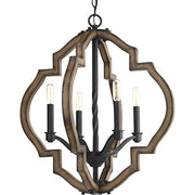 Progress P4766-71 Spicewood Collection Four-Light Gilded Iron Farmhouse Chandelier Light Alternate Image.jpg