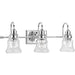 Progress P300139-015 Litchfield Collection Three-Light Polished Chrome Clear Glass Coastal Bath Vanity Light Alternate Image.jpg
