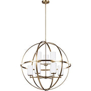 Generation Lighting 3124609EN3-848 Alturas Nine Light Chandelier, Satin Brass Alternate Image.jpg