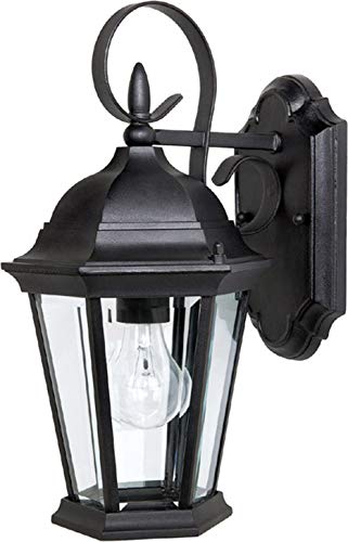 Capital Lighting 9726BK Carriage House One Light Outdoor Wall Lantern, Black Alternate Image.jpg