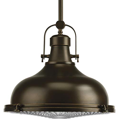 Progress P5197-108 Fresnel Lens Collection One-Light Oil Rubbed Bronze Fresnel Glass Coastal Pendant Light Alternate Image.jpg