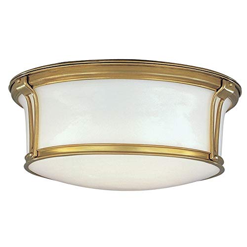 Hudson Valley 6515-AGB Newport Three Light Flush Mount, Aged Brass Alternate Image.jpg