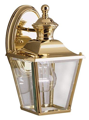 Kichler 9711PB Bay Shore One Light Outdoor Wall Mount, Polished Brass Alternate Image.jpg