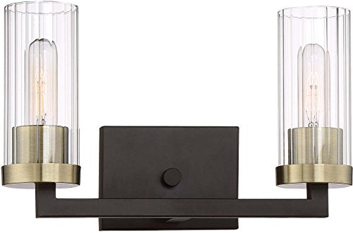 Minka-Lavery 3042-560 Ainsley Court Two Light Bath, Aged Kinston Bronze w/Brushed Brass Alternate Image.jpg