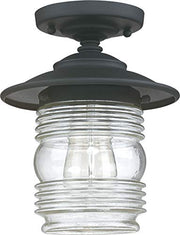 Capital Lighting 9677BK Creekside One Light Outdoor Flush Mount, Black Alternate Image.jpg