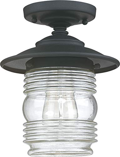 Capital Lighting 9677BK Creekside One Light Outdoor Flush Mount, Black Alternate Image.jpg
