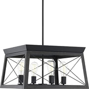 Progress P400047-031 Briarwood Collection Four-Light Cerused Black Oak/Black Farmhouse Chandelier Light Alternate Image.jpg