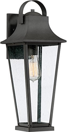 Quoizel GLV8407MB Galveston One Light Outdoor Wall Lantern, Mottled Black Alternate Image 4.jpg