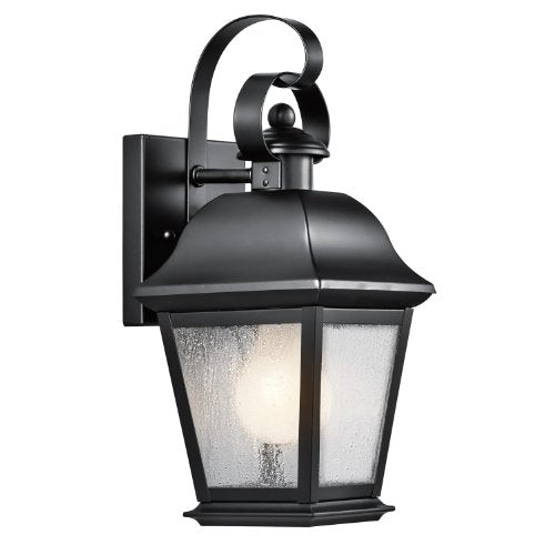 Kichler 9707BK Mount Vernon One Light Outdoor Wall Mount, Black Alternate Image.jpg