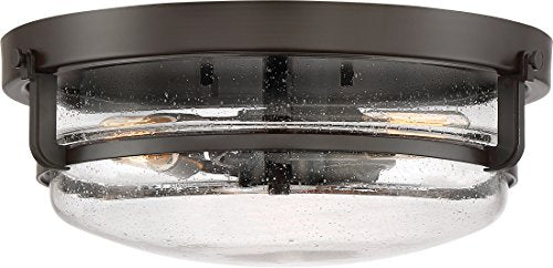 Quoizel QF3411PN Outpost Three Light Flush Mount, Palladian Bronze Alternate Image 3.jpg