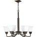 Progress P400119-020 Clifton Heights Collection Six-Light Antique Bronze Etched Glass Craftsman Chandelier Light Alternate Image.jpg