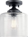 Kichler 44033BK Winslow One Light Semi Flush Mount, Black Alternate Image 2.jpg