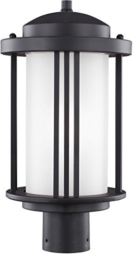 Generation Lighting 8247901-12 Crowell One Light Outdoor Post Lantern, Black Alternate Image.jpg
