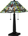 Quoizel TF16144MBK Tiffany Two Light Table Lamp, Matte Black Alternate Image 4.jpg