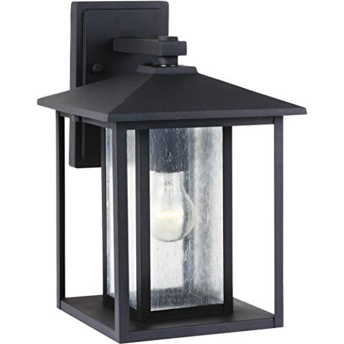 Generation Lighting 88027-12 Hunnington One Light Outdoor Wall Lantern, Black Alternate Image.jpg