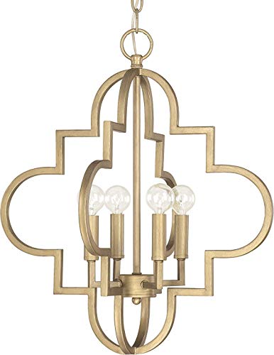Capital Lighting 4541BG Ellis Four Light Pendant, Brushed Gold Alternate Image.jpg