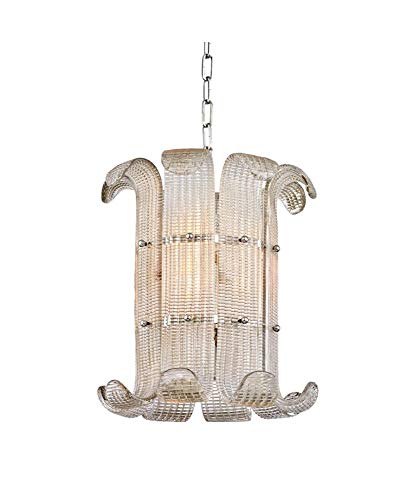 Hudson Valley 2904-PN Brasher Four Light Chandelier, Polished Nickel Alternate Image.jpg