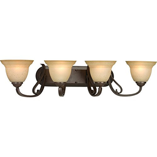 Progress P2884-09 Torino Collection Four-Light Brushed Nickel Etched Glass Transitional Bath Vanity Light Alternate Image.jpg