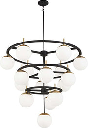 George Kovacs P1359-618 Alluria 16 Light Chandelier, Weathered Black W/Autumn Gold Alternate Image.jpg