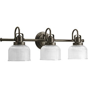 Progress P2992-74 Archie Collection Three-Light Venetian Bronze Clear Double Prismatic Glass Coastal Bath Vanity Light Alternate Image.jpg