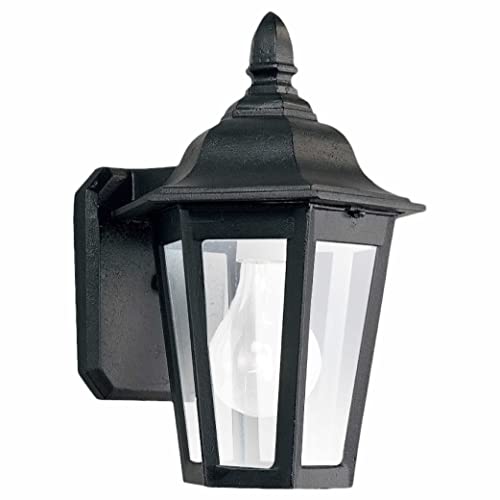 Generation Lighting 89822-12 Brentwood One Light Outdoor Wall Lantern, Black Alternate Image.jpg