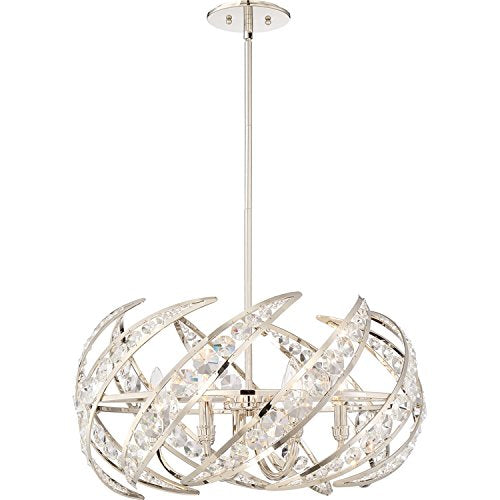 Quoizel PCCN2824PK Crescent Six Light Pendant, Polished Nickel Alternate Image.jpg